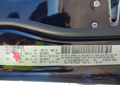 2019 Jeep Compass Altitude 4X4 from USA, damaged, VIN 3C4NJDBB9KT601373